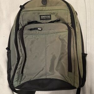 Kenneth Cole Reaction Grey and Black Backpack
